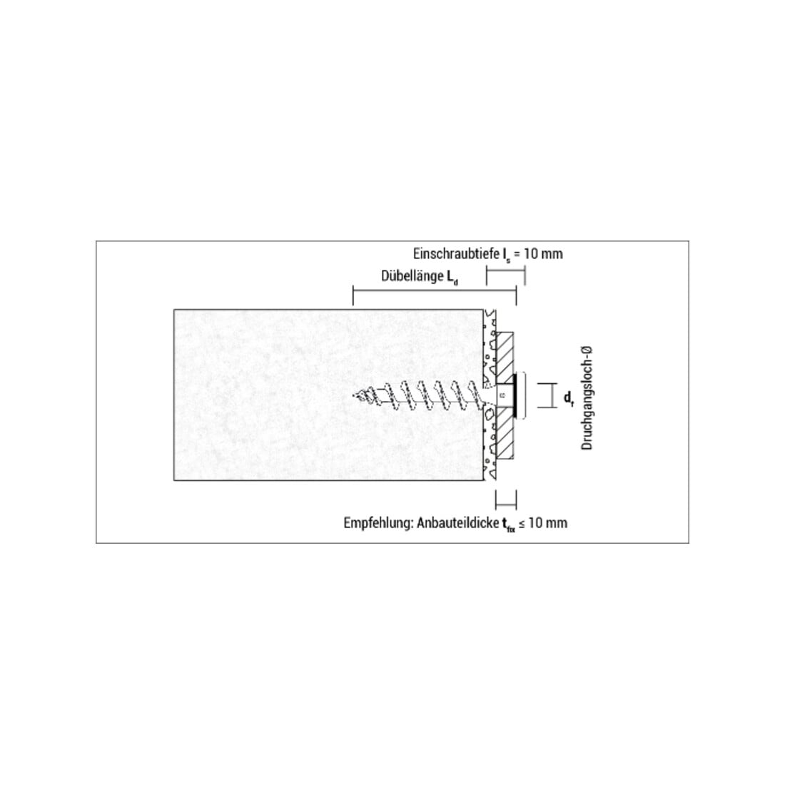 CELO Isolierplattenschraube IPS-H 55 Verkehrsschwarz 8 mm 55 mm
