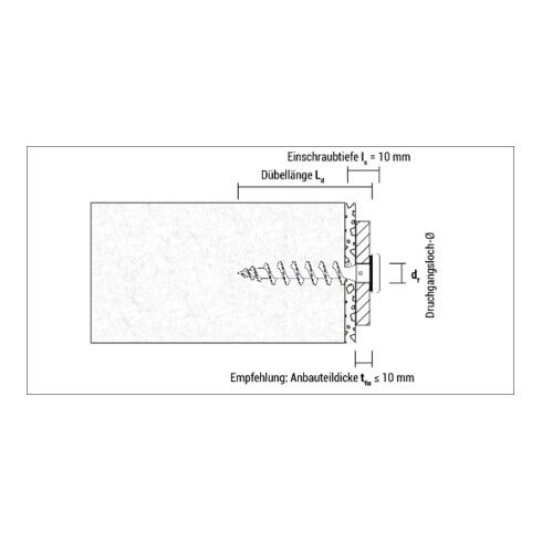 CELO Isolierplattenschraube IPS-H 55 Verkehrsschwarz 8 mm 55 mm