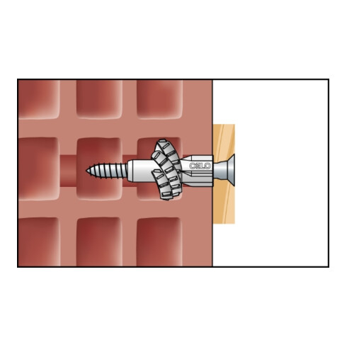 CELO Mehrzweckdübel mit Kragen MZK 6-41