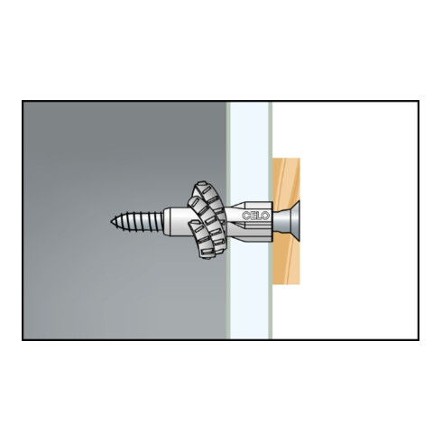 CELO Mehrzweckdübel MZK 10 mit Kragen in der Runddose