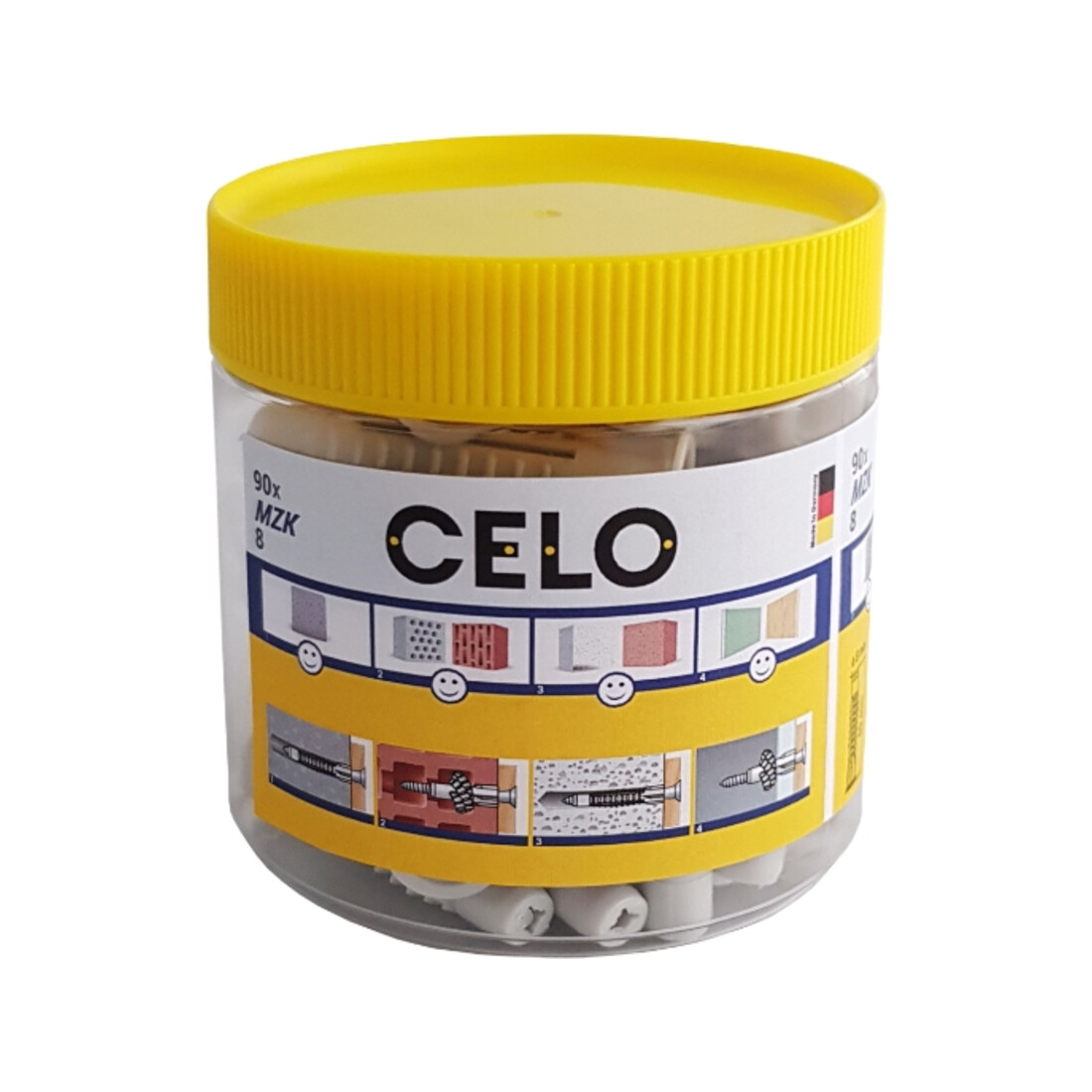 CELO multifunctionele plug MZK 12 met kraag in ronde doos
