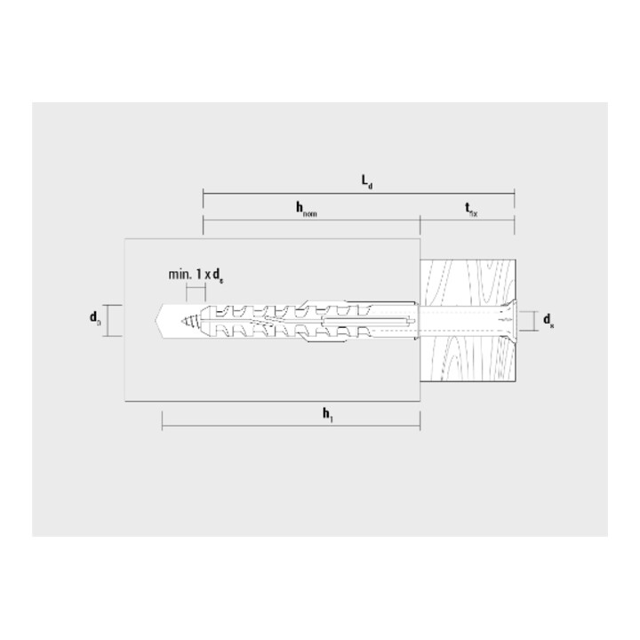 Celo Multifunktionsrahmendübel MFR SB 10-115 SSKS, Senkbund, Sechskantschr. mit angepr. Scheibe, galv. verz., Blister