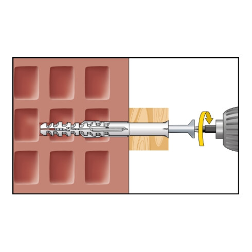 CELO Multifunktionsrahmendübel MFR SB 8-100 Senkbund, Senkkopfschraube, Edelstahl A4