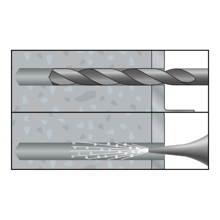 CELO Multifunktionsrahmendübel MFR SB 10-60 SSKS, Senkbund, Sechskantschr. mit angepr. Scheibe, galvanisch verzinkt