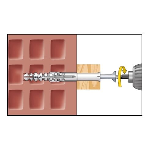 CELO Multifunktionsrahmendübel MFR SB 10-60 TX, Senkbund, Senkkopfschraube, galvanisch verzinkt