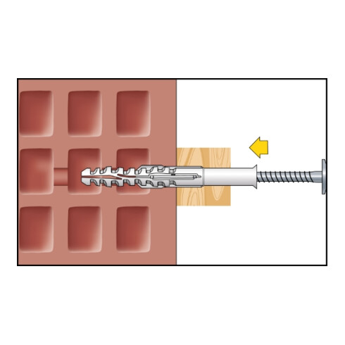 CELO Multifunktionsrahmendübel MFR SB Sechskantschraube mit angepr. Scheibe, galvanisch verzinkt