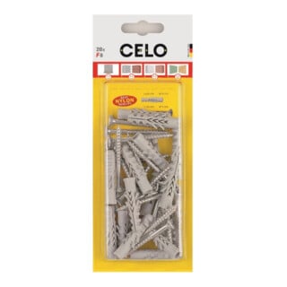 CELO Normaldübel mit Schraube F 12 SKS