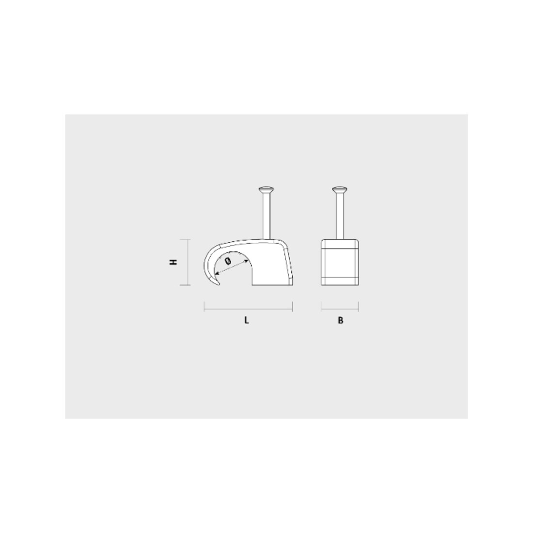 CELO Pince à ongles Plastigrap - blanc RB-5