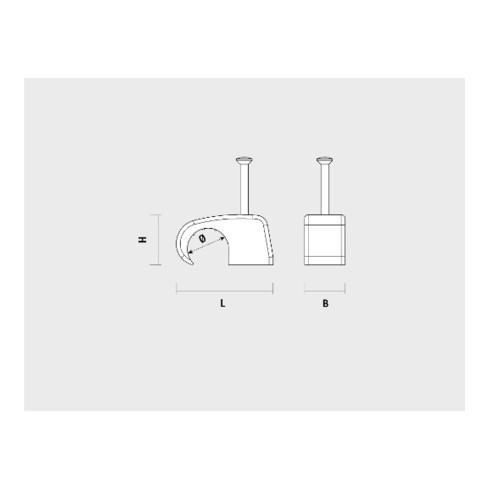 Pince à ongles Plastigrap - blanc RB-4 CELO