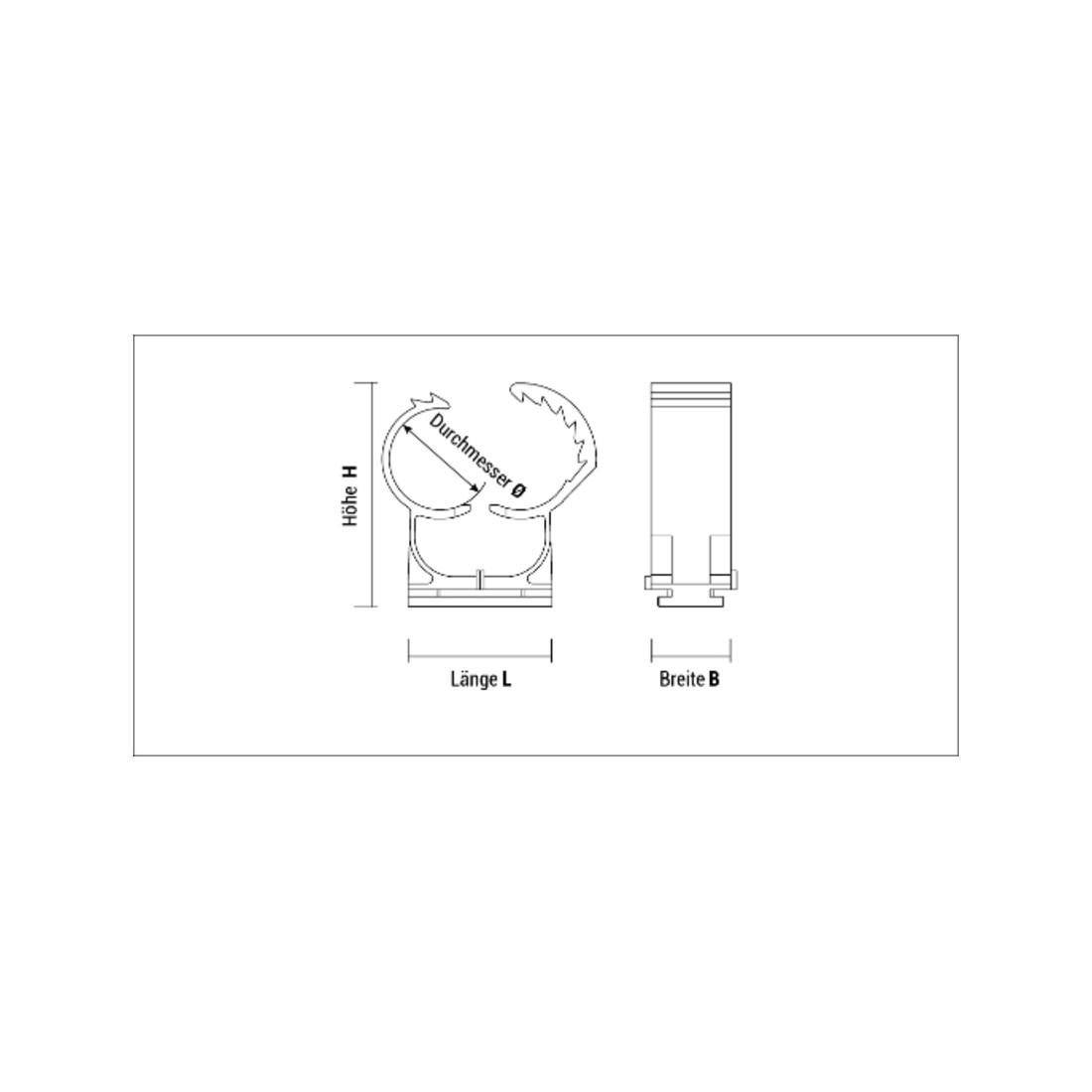 CELO Plastikschellen Abranyl ABT 14/18/ weiß