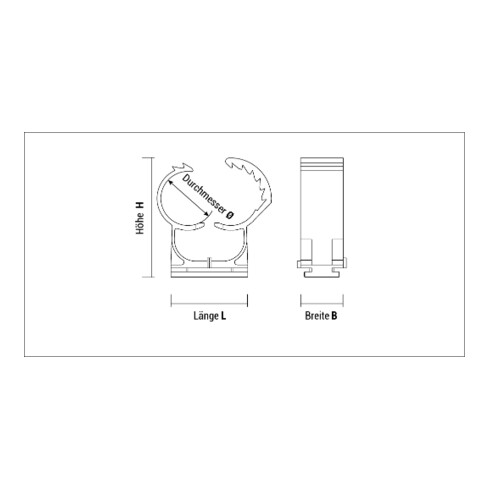 CELO Plastikschellen Abranyl ABT 20/25/ grau
