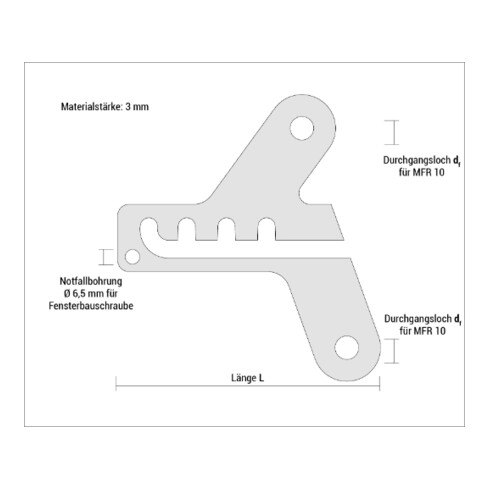 CELO ProtectFIX dispositif de verrouillage de fenêtre, PFIX 117, jeu, FBS-Z212& MFR 10-80
