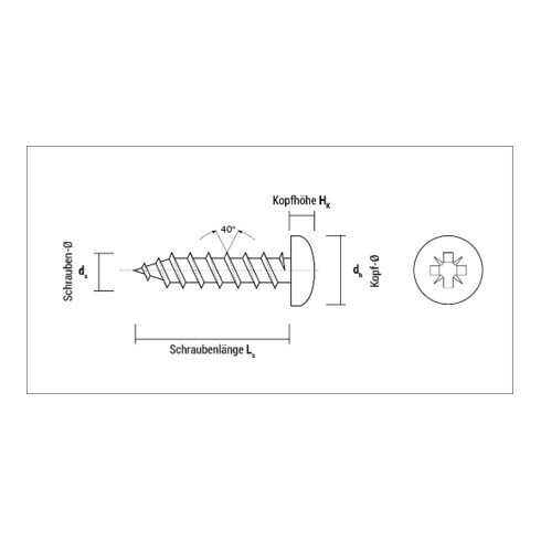 CELO Spanplattenschraube VELOX B mit Linsenkopf