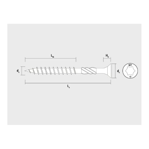 CELO Spanplattenschraube VELOX SIT 3,0x20, Vollgewinde, blau verzinkt