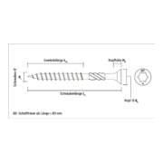 CELO Spanplattenschraube VELOX SIT 3,5x15, Vollgewinde, blau verzinkt-4