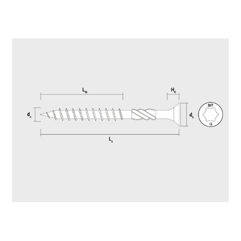 CELO Spanplattenschraube VELOX SIT 4,0x30, Vollgewinde, blau verzinkt