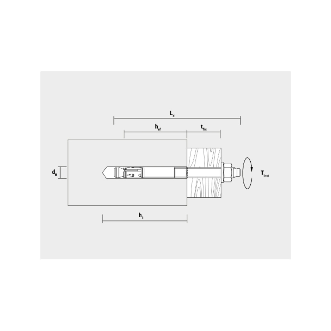 Celo Tampon d'ancrage BAZ plus M12-178/100/80 galv.