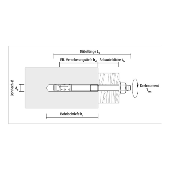 Celo Tampon d'ancrage BAZ plus M12-178/100/80 galv.