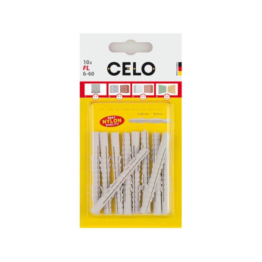 CELO Tassello lungo standard, in blister FL 8-80