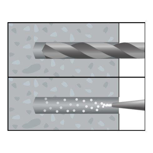 Vis à béton CELO BTS M 14-80/5 avec douille de test, tête hexagonale, galvanisée 14 mm