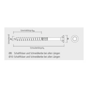 CELO Vis pour construction en bois BMax 8x160/80 tête fraisée, TX40, passe bleu.-4