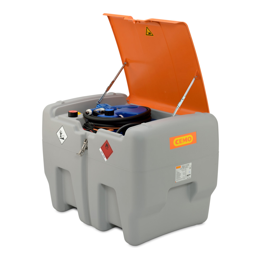 CEMO DT-Mobil Easy COMBI 440/50 l, 12V Elektropumpe, 40 l/min, mit Deckel, AZV