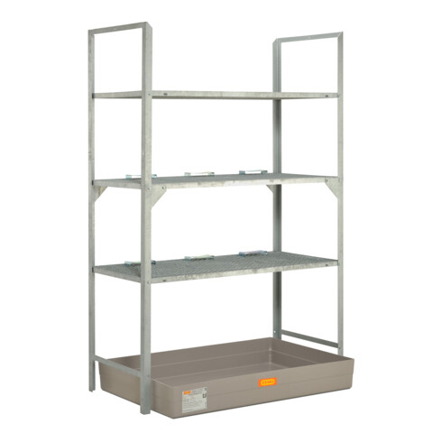 CEMO Erweiterungseinheit für Fassregal Typ 540 + Stahl-Auffangwanne SW 2