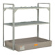 CEMO Fassregal Typ 360 + Fassauflage 6 x 60 l Fass + 150 l GFK-Auffangwanne