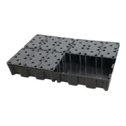 CEMO PE-Auffangwanne 120 HD mit PE-Rost