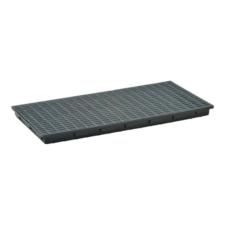 CEMO Regalwanne PE B1300xT620xH80mm m.Gitterrost 40l