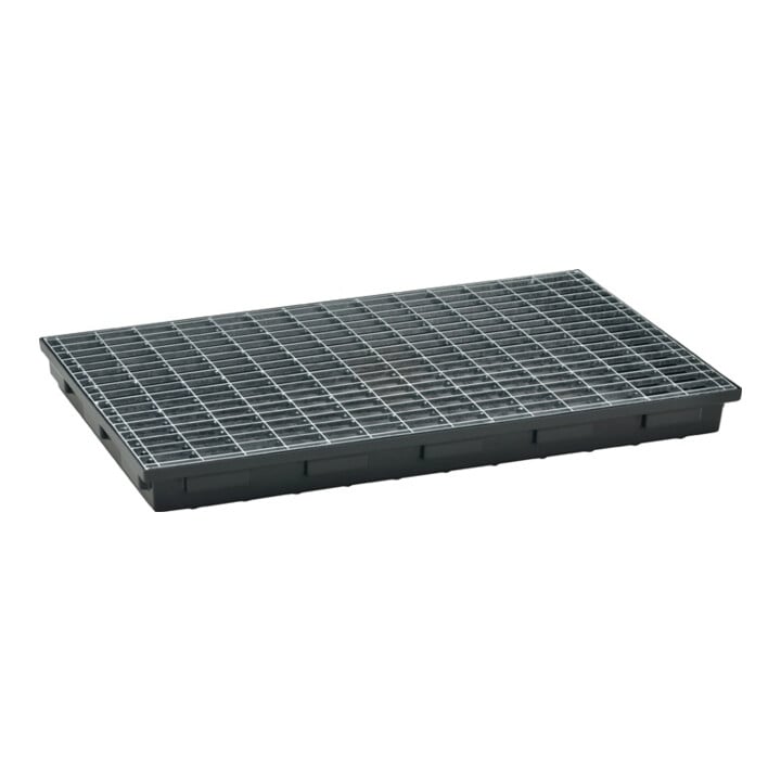 CEMO Regalwanne PE B980xT600xH85mm m.Gitterrost 30l