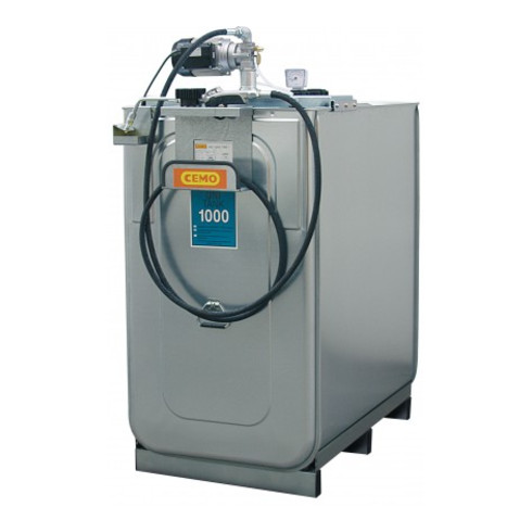 CEMO Schmierstoff-Kompaktanlage ECO elektrisch für Frischöl 750 Liter + 4m Schlauch