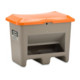 CEMO Streugutbehälter Plus3 200 Liter unterfahrbar mit Entnahme grau/orange-1