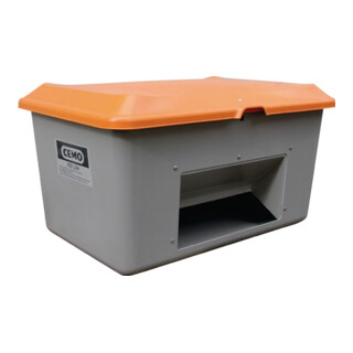 CEMO Streugutbehälter Plus3 mit Entnahme grau/orange