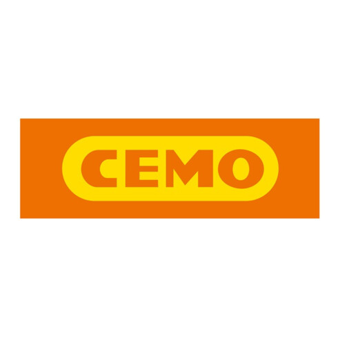 CEMO Streugutbehälter Plus3 400 Liter mit Entnahme grau/orange