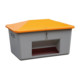 CEMO Streugutbox mit Entnahme grau/orange-1