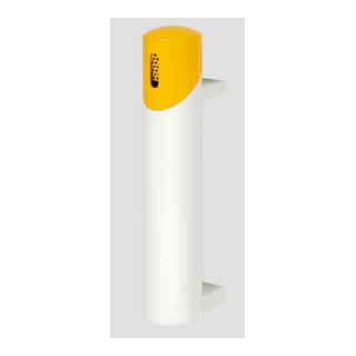 Cendrier cigarette SG 65, blanc-jaune Var