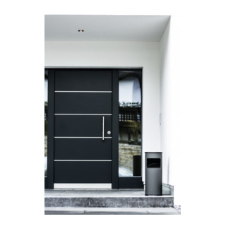 Cendrier combiné D.260xH620mm anthracite tôle en acier DURABLE