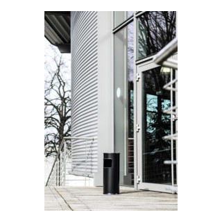 Cendrier combiné D.260xH620mm noir tôle en acier DURABLE