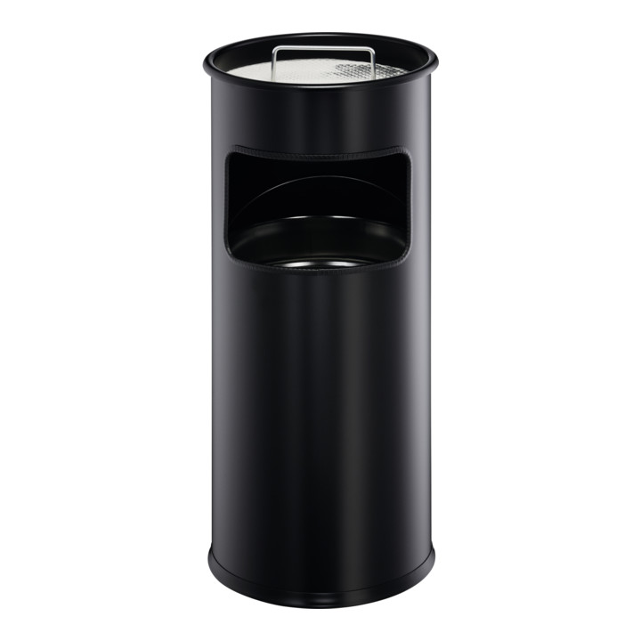 Cendrier combiné D.260xH620mm noir tôle en acier DURABLE