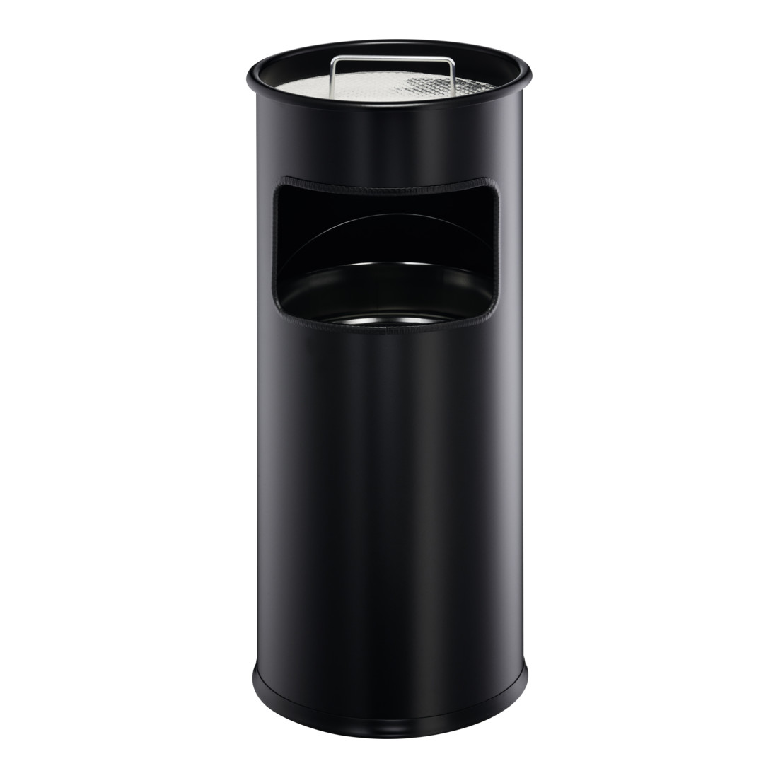 Cendrier combiné D.260xH620mm noir tôle en acier DURABLE