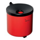 Cendrier mural D.150xH145mm rouge avec dispositif basculant TKG-1