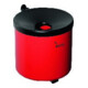 Cendrier mural D.90xH100mm rouge avec dispositif basculant TKG-1