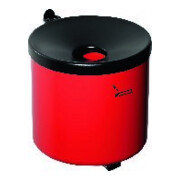 Cendrier mural D.90xH100mm rouge avec dispositif basculant TKG