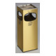 Cendrier poubelle à 4 ouvertures, laiton/INOX Var-1