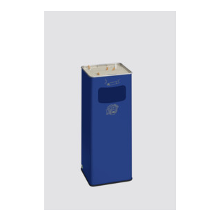 Cendrier poubelle B 25 R, bleu gentiane Var