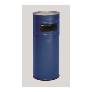 Cendrier poubelle H 100, bleu gentiane Var