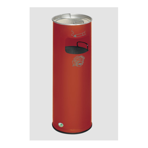 Cendrier poubelle H 66 K, rouge Var