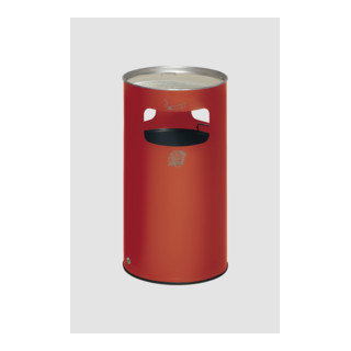Cendrier poubelle H 75 K, rouge Var