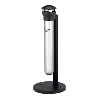 Cendrier sur pied D394xH1000mm argent rond acier inoxydable RUBBERMAID
